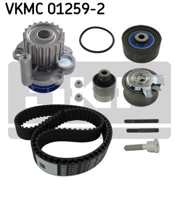Pompe à eau + kit de courroie de distribution (Kit courroie de distribution) SKF ref. VKMC 01259-2